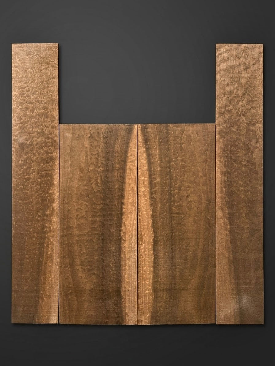 Torrefied “Popeye” Tulip Poplar 'Dreadnought' Back & Sides Set