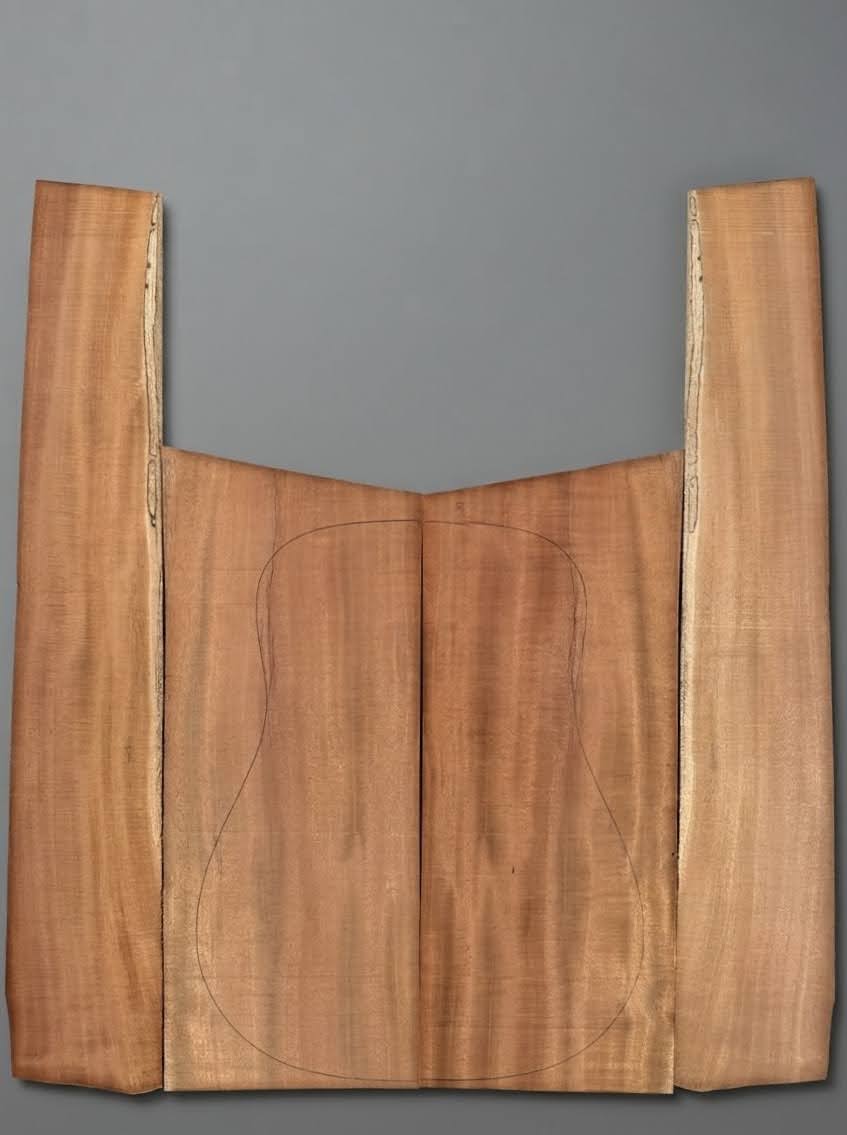 Cuban Mahogany 'Dreadnought' Guitar Back & Sides Set