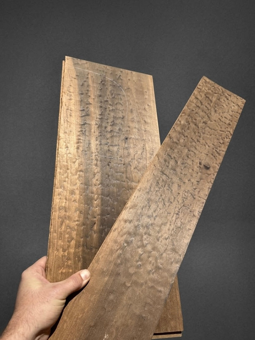 Torrefied “Popeye” Tulip Poplar 'Dreadnought' Back & Sides Set