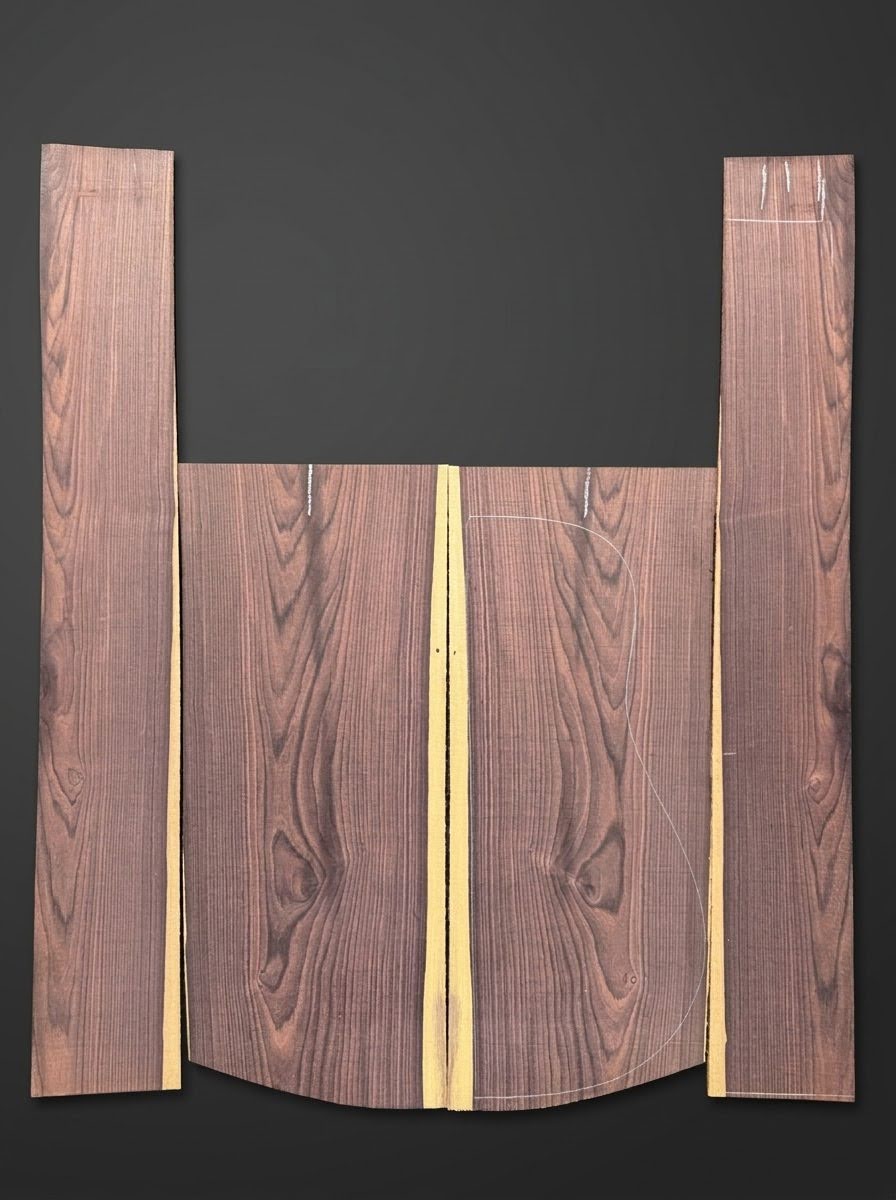 Brazilian Kingwood Rosewood 'Dreadnought' Back and Sides Set