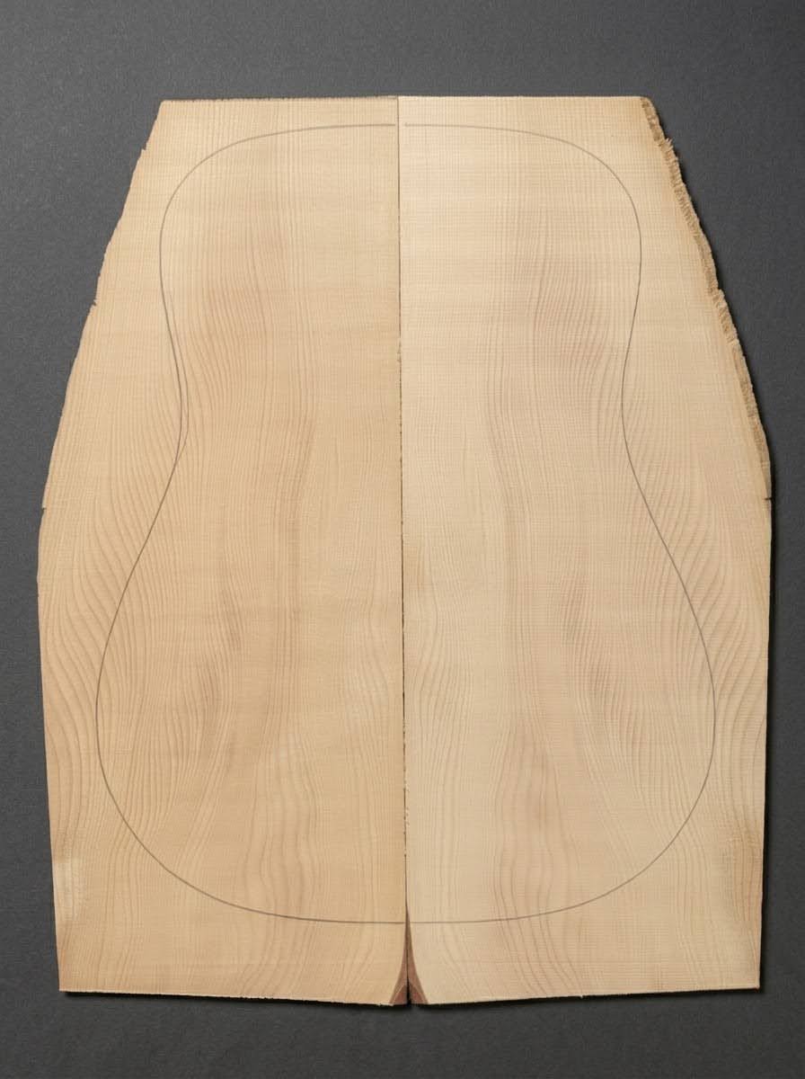 Appalachian Red Spruce 'Dreadnought' Guitar Top [Mega Interlock]