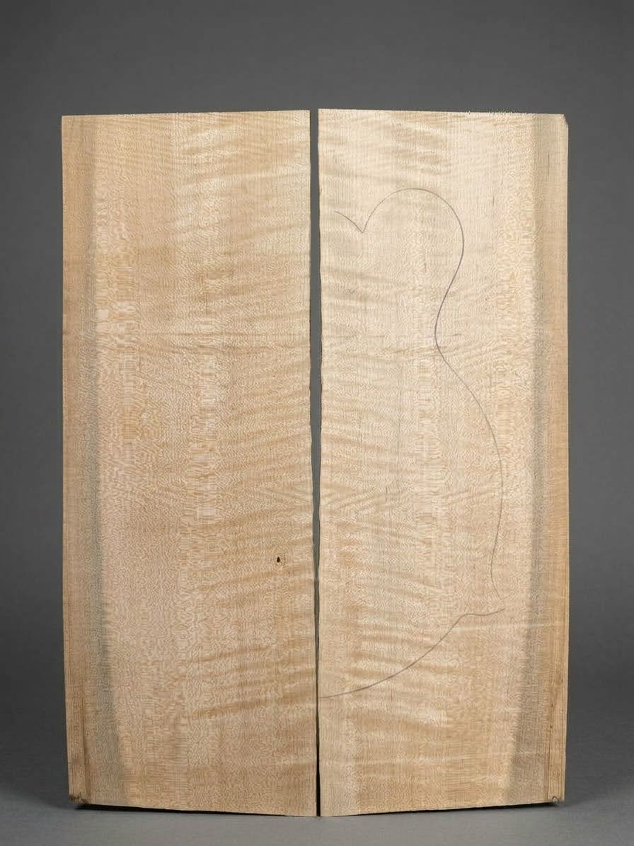 Red Maple Mandolin Back + Ribs Set